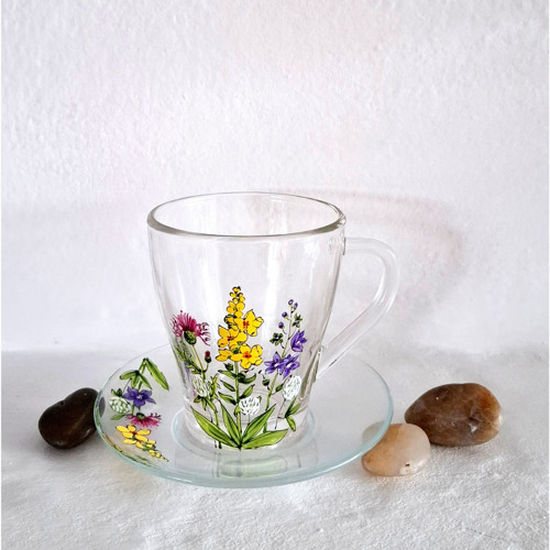 Verbascum - 260 ml - ruční malba — foto 2