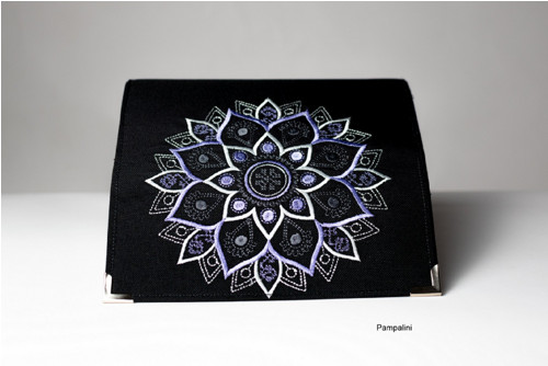Vyšívaná peněženka - Mandala — foto 4