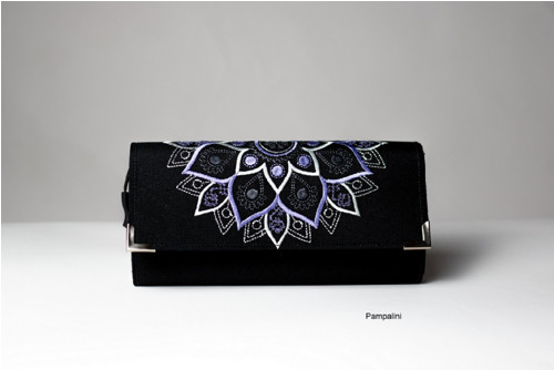 Vyšívaná peněženka - Mandala — foto 2
