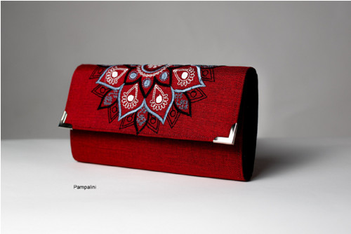 Vyšívaná peněženka - Mandala — foto 3