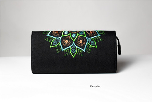 Vyšívaná peněženka - Mandala — foto 3