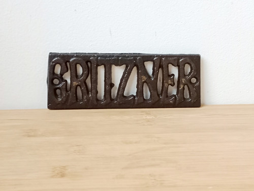 Litinový nápis GRITZNER — foto 5