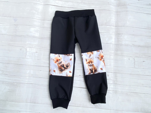 Softshell kalhoty Lištičky/černá JARO — foto 3