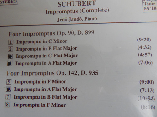 CD - SCHUBERT- Jeno Jandó, piano — foto 4