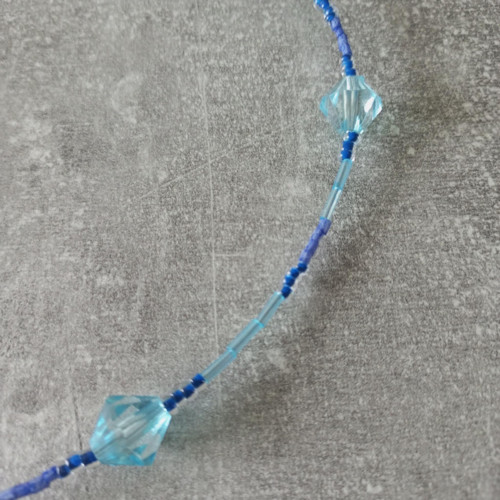 Náhrdelník skleněné diamanty — foto 2