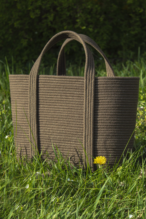 Kabelka SHOPPER čokoládová — foto 5