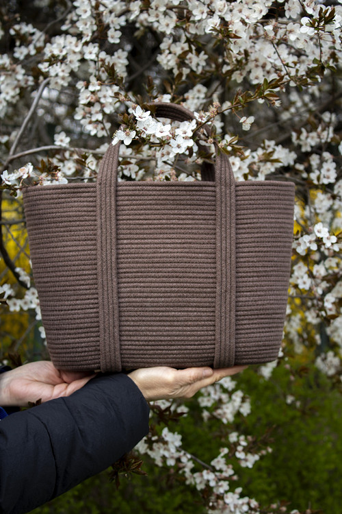 Kabelka SHOPPER čokoládová — foto 4