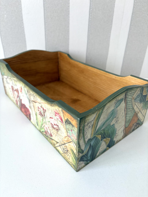 Dřevěný úložný box Vintage Letters — foto 6