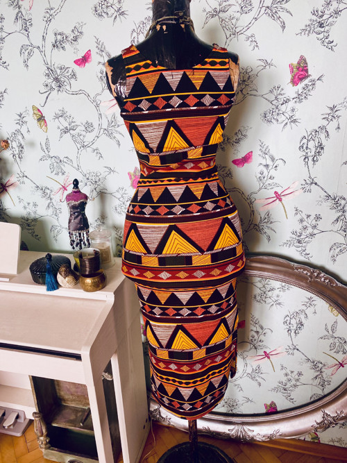 Šaty boho, vzory aztécké — foto 4