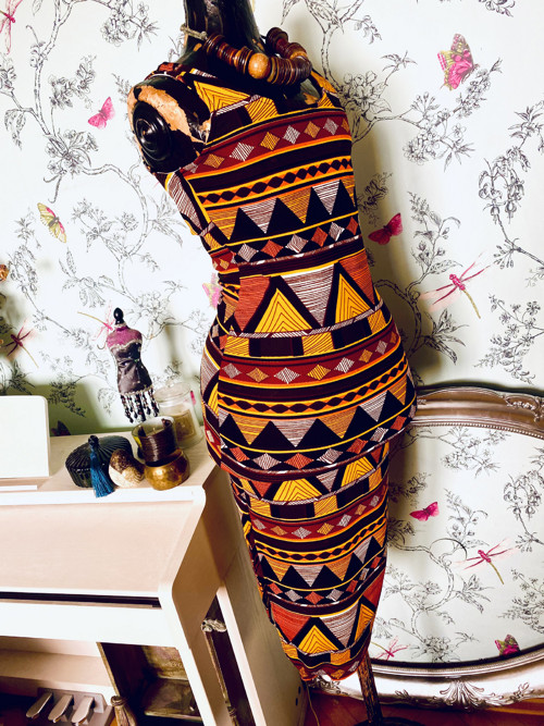Šaty boho, vzory aztécké — foto 3