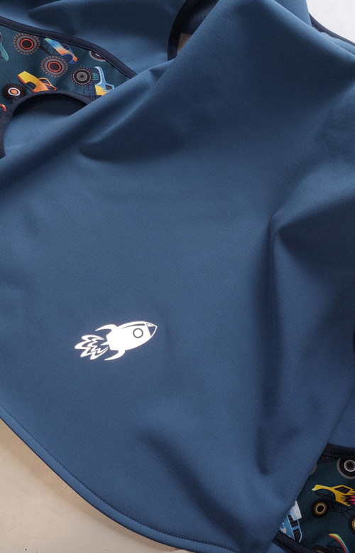 Dětská vesta, softshell indigo v.104 — foto 5
