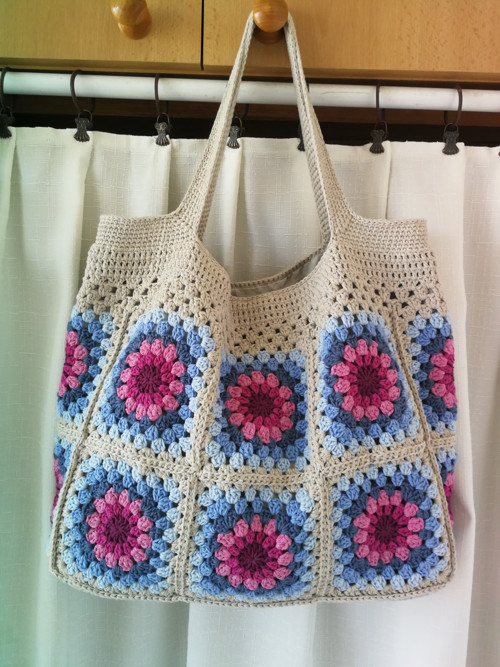 Háčkovaná kabelka Granny square/čtvercová IV — foto 2