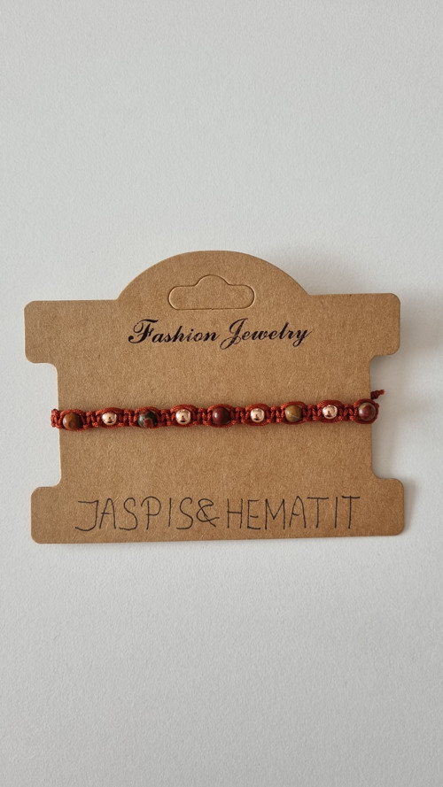 Jarní náramek s Red Jasper & Hematitem — foto 3