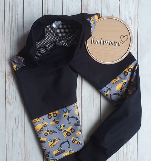 Jarní/podzimní softshell kalhoty černá/bagry — foto 4