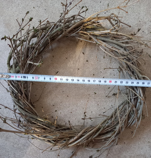 Věnec z proutí průměr cca 27 cm — foto 3