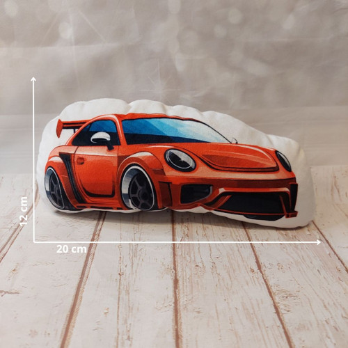3D polštář - červené auto — foto 2