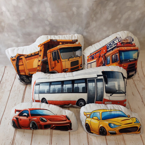 3D polštář - červené auto — foto 3