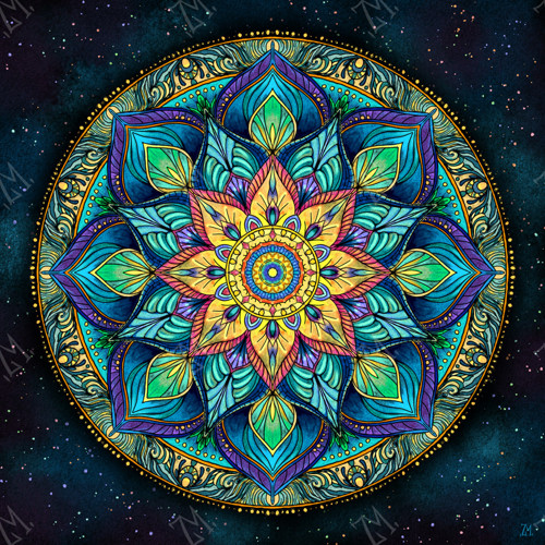 Mandala - obraz na platně 60x60 cm — foto 2