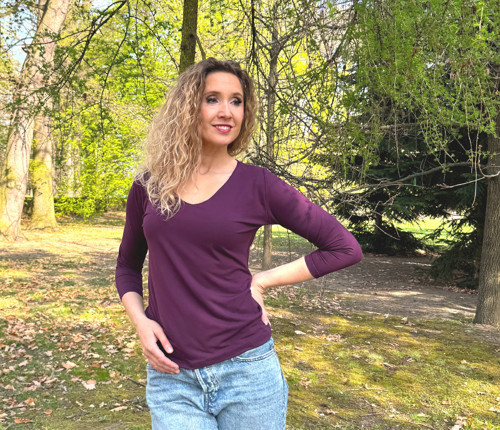 Tričko zdvojené borůvka — foto 4