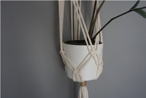 Macramé závěs na květiny Juta D — foto 4