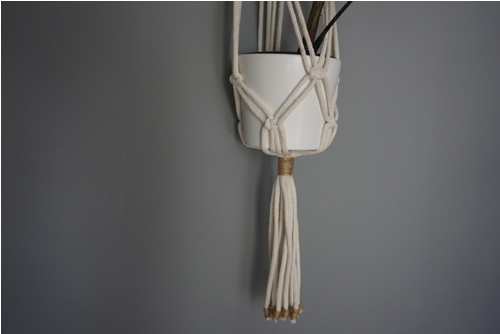 Macramé závěs na květiny Juta D — foto 5