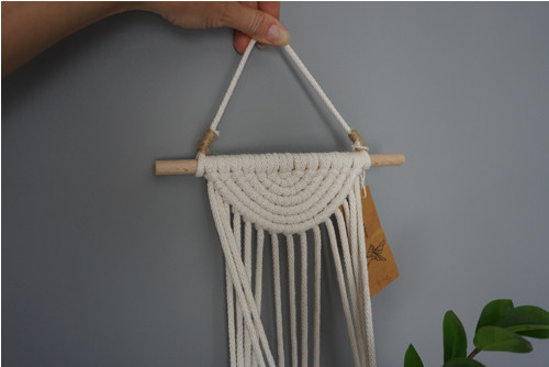 Macramé závěs na květiny Juta D — foto 3