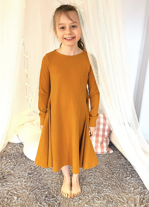 Vaflové šaty SOFIE - Podzimní listí — foto 2