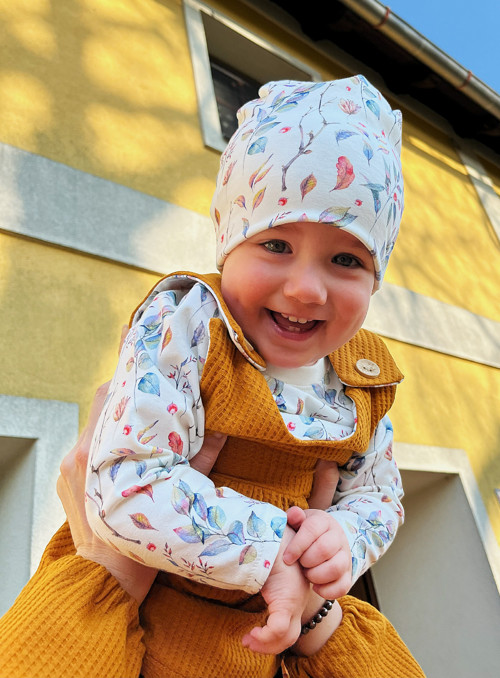 Triko dl. rukáv - BAREVNÉ LÍSTEČKY — foto 5