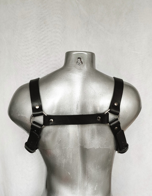 Pánský kožený harness - postroj na hrudník — foto 2