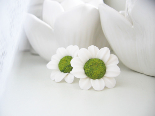 Bellis Green Spot, náušnice — foto 3