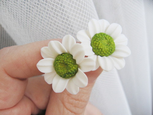 Bellis Green Spot, náušnice — foto 2