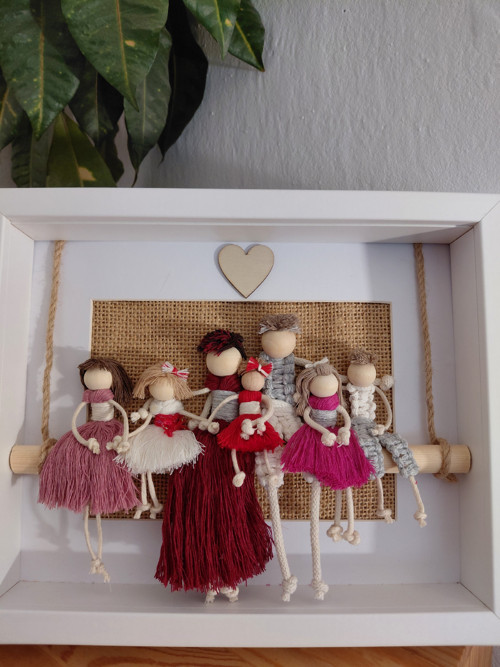 Macramé rodina v rámečku 7 — foto 6