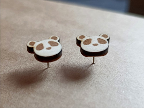 Naušnice panda — foto 3
