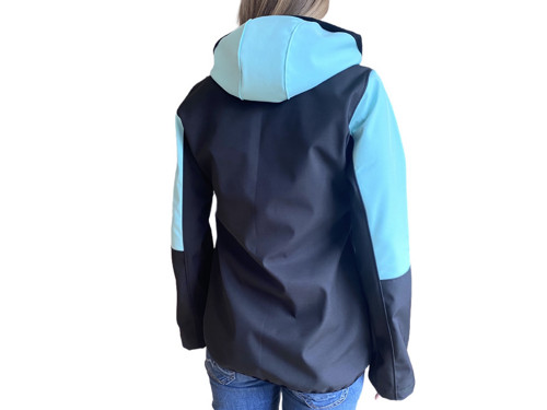 Softshell bunda DÁMSKÁ s fleecem Mint/černá — foto 2