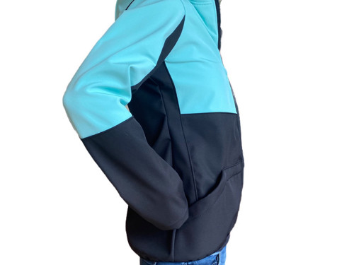 Softshell bunda DÁMSKÁ s fleecem Mint/černá — foto 3