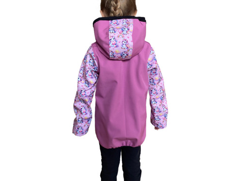 Softshell bunda dětská Unicorn s fleecem — foto 2