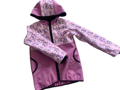 Softshell bunda dětská Unicorn s fleecem — foto 3