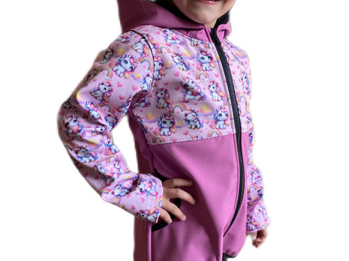 Softshell bunda dětská Unicorn s fleecem — foto 4