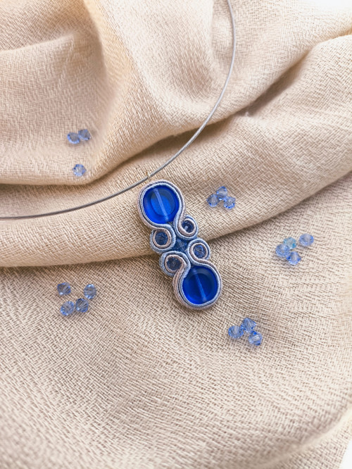 Soutache náhrdelník - Popelka — foto 2