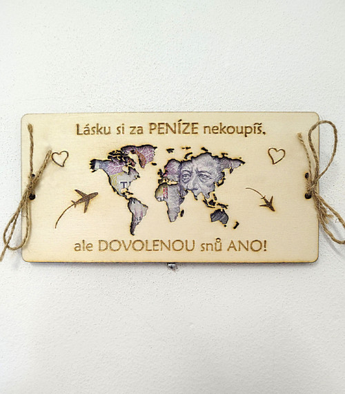 Dřevěná obálka "DOVOLENÁ" — foto 2