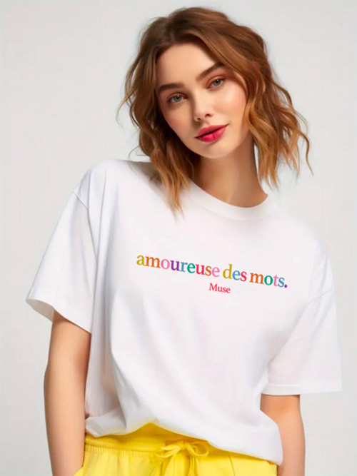 Tričko Amoureuse Des Mots. — foto 2