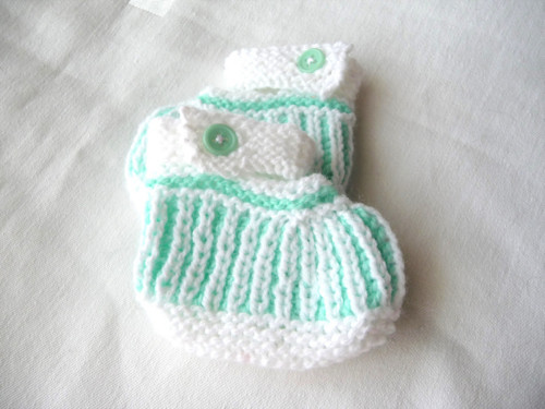 Capáčky-bílo-mentolové-9-10cm — foto 2
