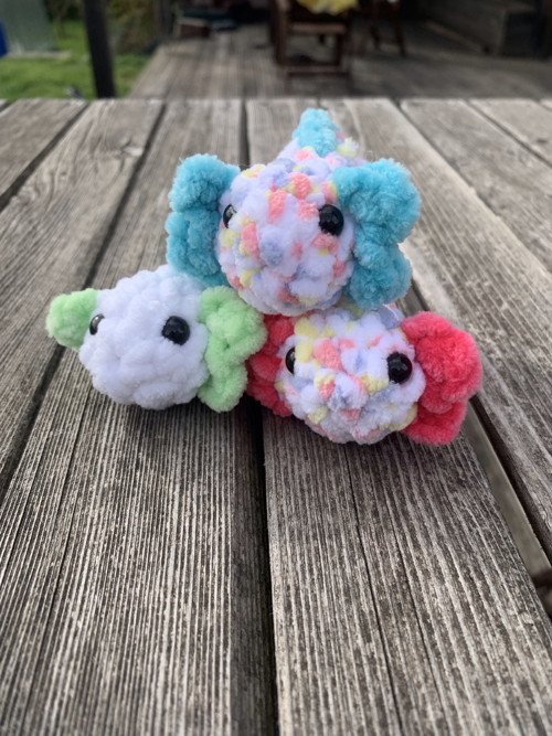 Mini axolotl tutti frutti modrá — foto 2