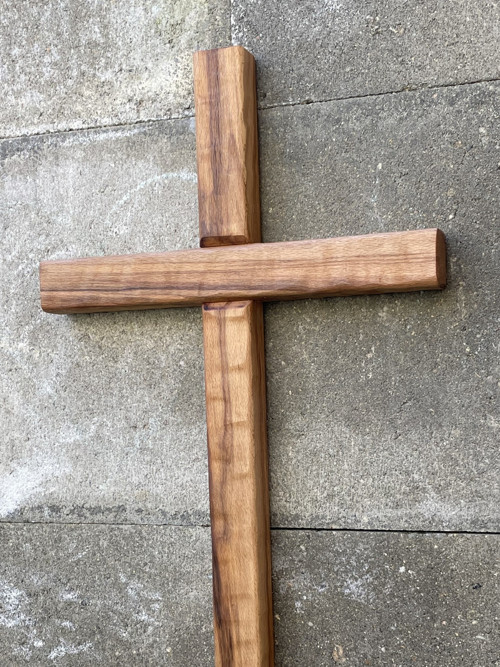 Kříž 50 cm s vrypy č.100 — foto 3