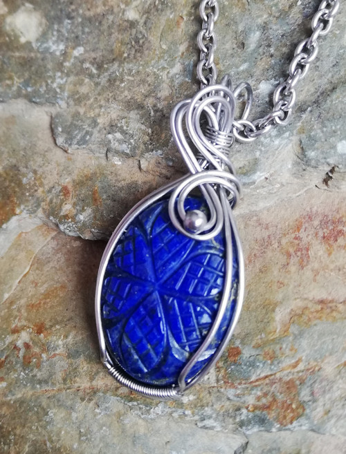 "Modrý květ" - Lapis lazuli — foto 3