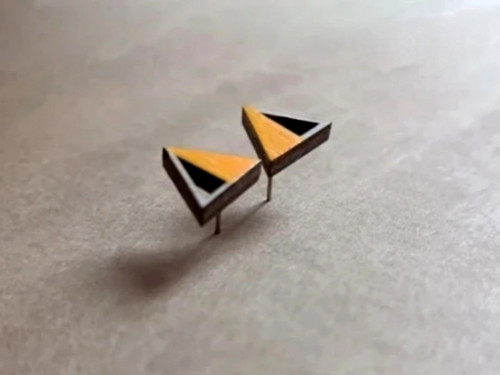 Naušnice triangl — foto 2