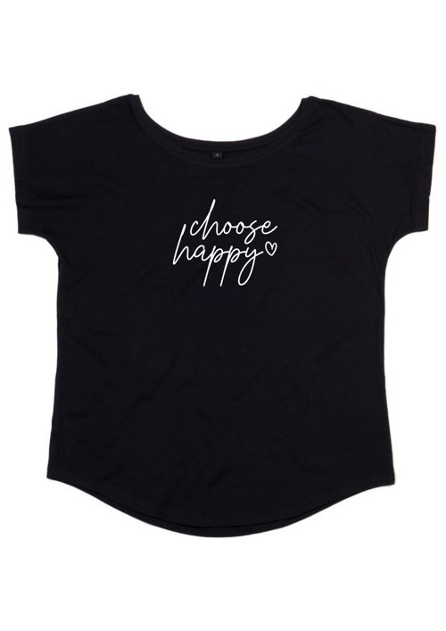 Bio dámské tričko "choose happy" — foto 2