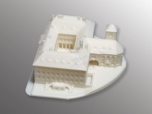 3D tisk modelu zámku Libochovice — foto 3