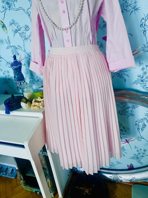 Sukně plisé powder pink — foto 3