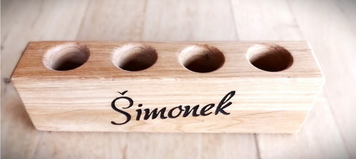 Dubový box na pastelky — foto 3
